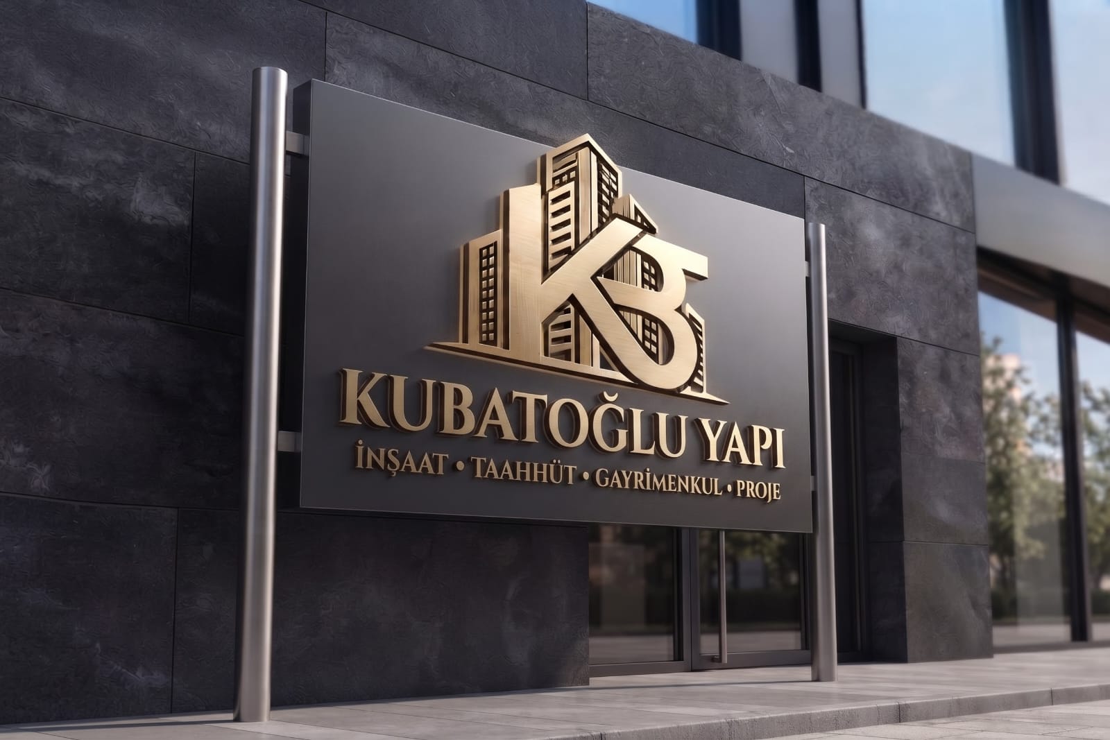 Kubatoğlu Yapı marka tabelası